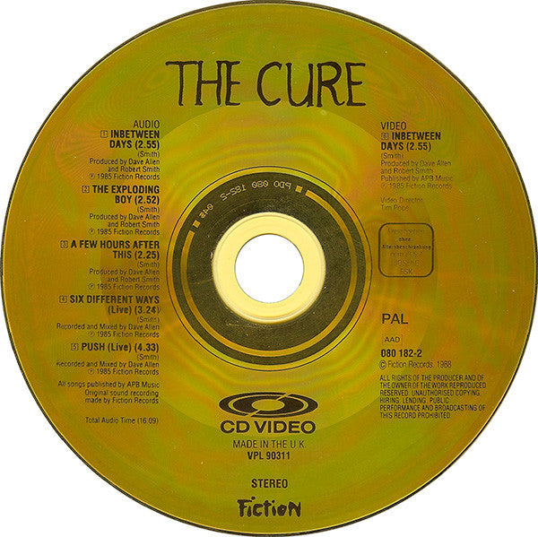 The Cure : In Between Days (CDV, 5", Single, PAL)