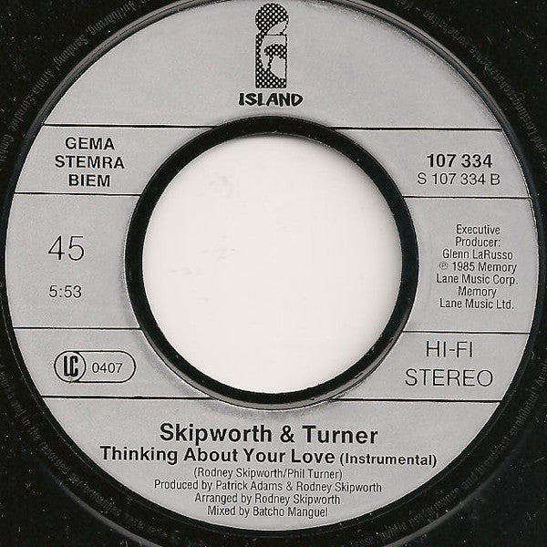 Skipworth & Turner : Thinking About Your Love (7", Single)