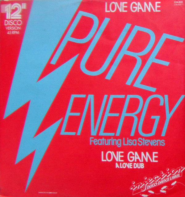 Pure Energy Featuring Lisa Stevens : Love Game (12", EP)