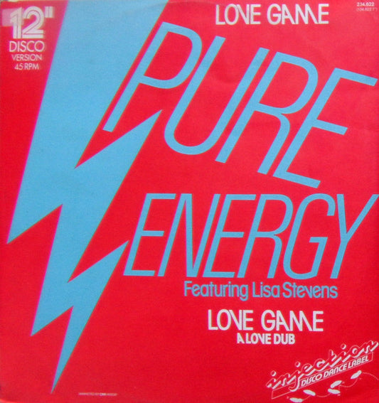 Pure Energy Featuring Lisa Stevens : Love Game (12", EP)