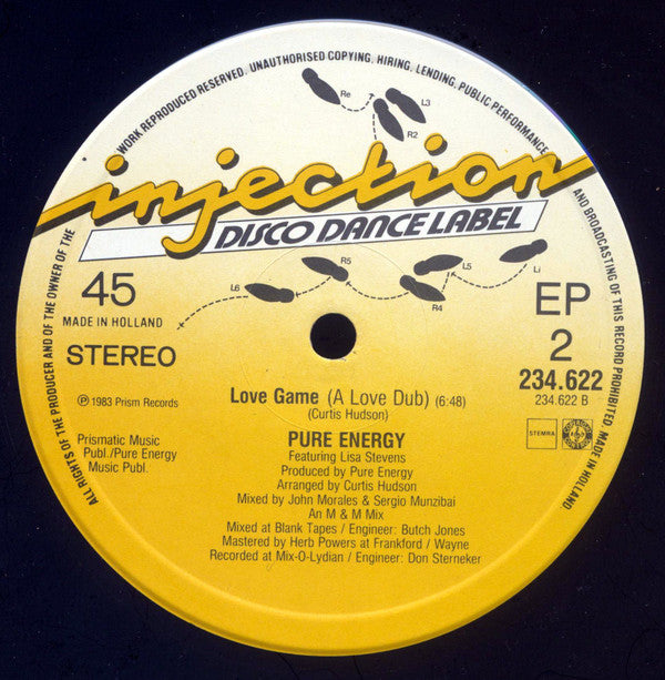 Pure Energy Featuring Lisa Stevens : Love Game (12", EP)