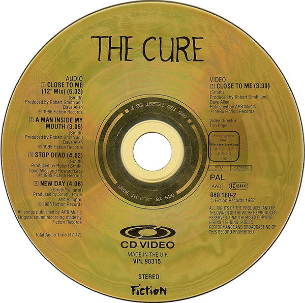 The Cure : Close To Me (CDV, 5", Single, PAL)