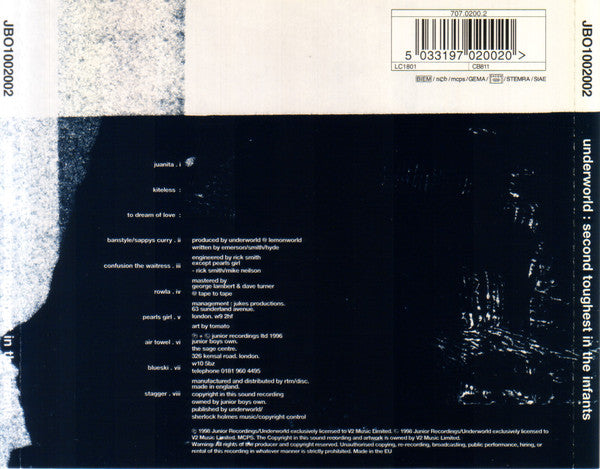 Underworld : Second Toughest In The Infants (CD, Album, RE, EDC)