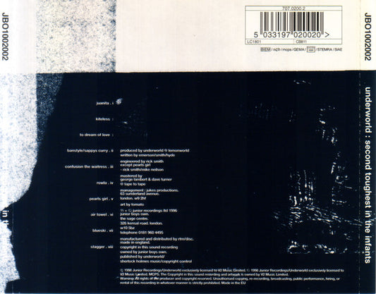 Underworld : Second Toughest In The Infants (CD, Album, RE, EDC)