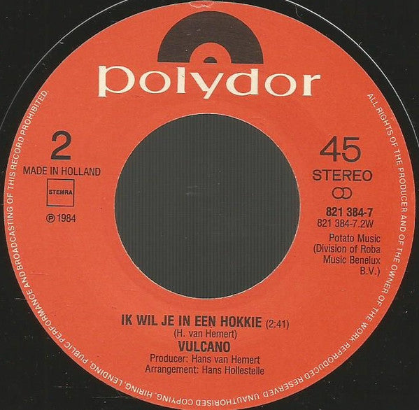 Vulcano (2) : 1..2..3 (7", Single)