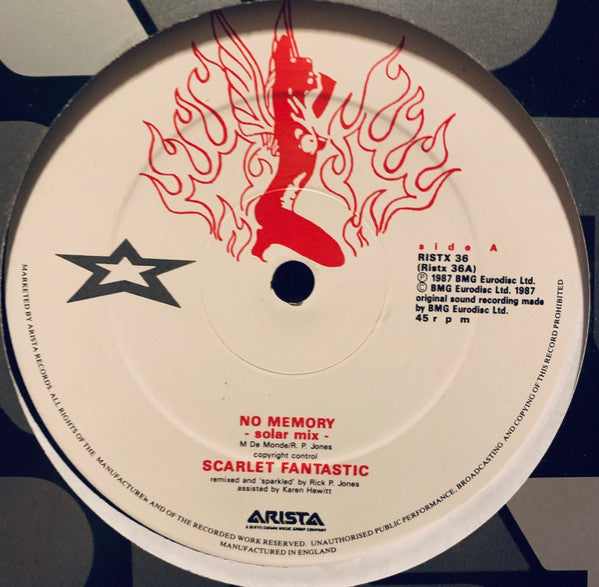 Scarlet Fantastic : No Memory (12")