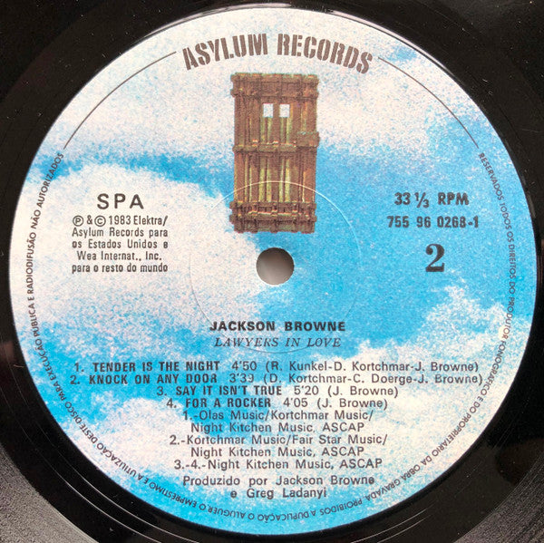 Jackson Browne : Lawyers In Love (LP, Album)