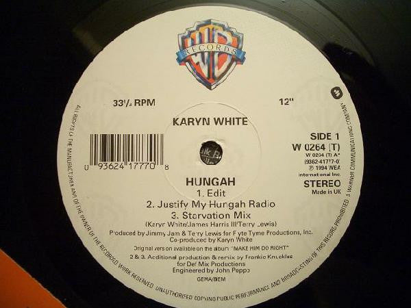 Karyn White : Hungah (12")
