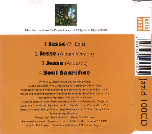 Mother Earth : Jesse (CD, Single)