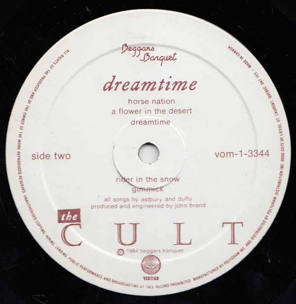 The Cult : Dreamtime (LP, Album)