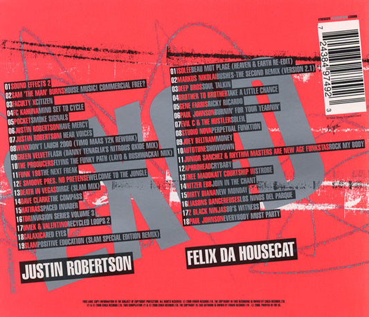 Felix Da Housecat / Justin Robertson : Bugged Out! (2xCD, Comp, Mixed)