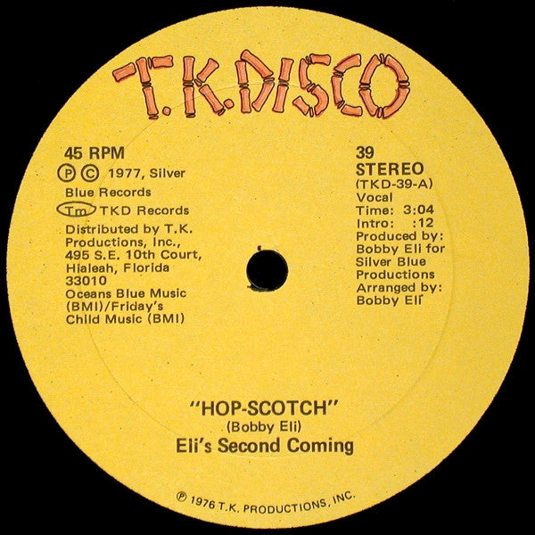 Eli's Second Coming : Hop-Scotch / Foxfire (12")