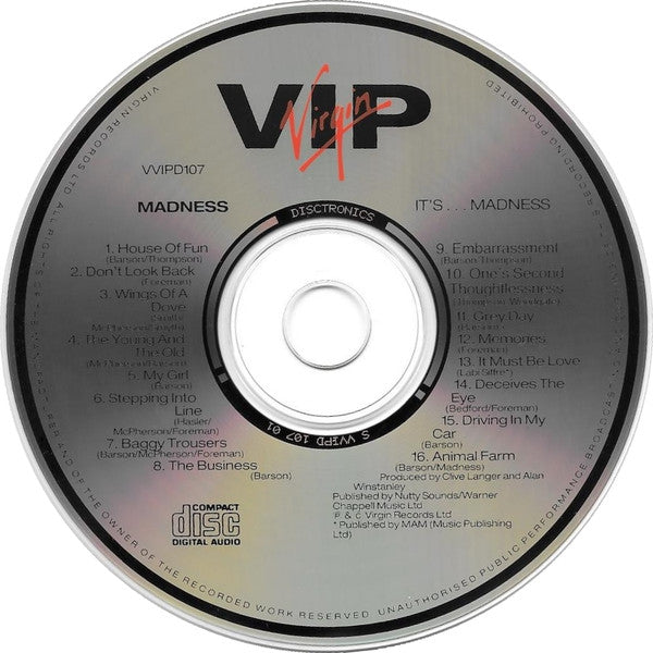 Madness : It's... Madness  (CD, Comp, RP)