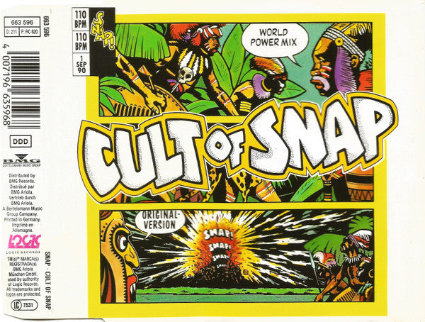 Snap! : Cult Of Snap (CD, Maxi, Ver)