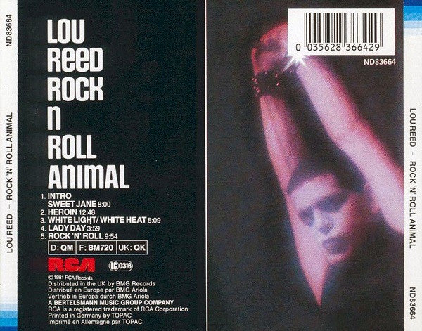 Lou Reed : Rock N Roll Animal (CD, Album, RE)