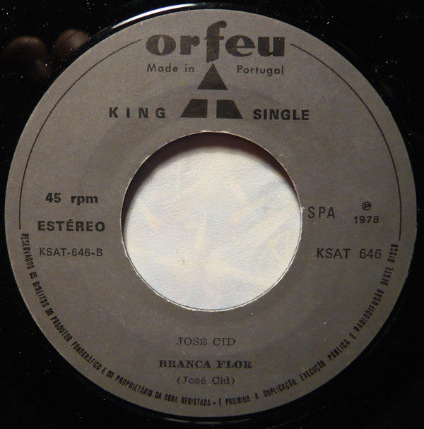 José Cid : A Minha Música / Branca Flor (7", Single)