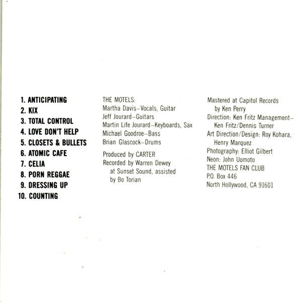 The Motels : Motels (CD, Album)