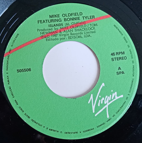 Mike Oldfield Featuring Bonnie Tyler : Islands (7", Single)