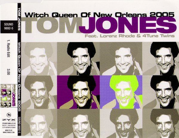 Tom Jones Feat. Lorenz Rhode & 4Tune Twins : Witch Queen Of New Orleans 2005 (CD, Single)
