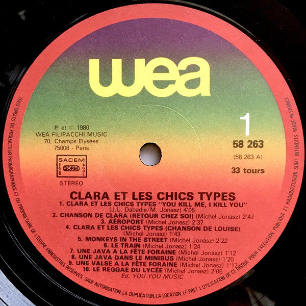 Michel Jonasz : Clara Et Les Chics Types, Bande Originale Du Film (LP)