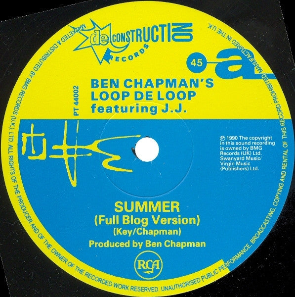 Ben Chapman Featuring J.J. Key : Summer / Amor (12")