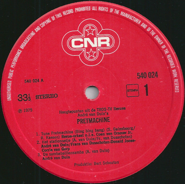 André van Duin, Frans van Dusschoten : Andre Van Duin's Pretmachine (LP, Album)