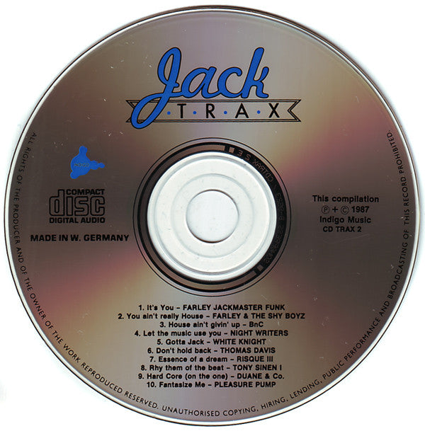 Various : Jack Trax (The Second C.D.) (CD, Comp)