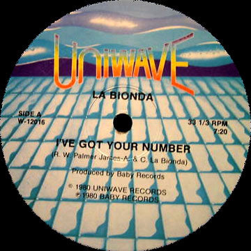 La Bionda : I've Got Your Number (12")