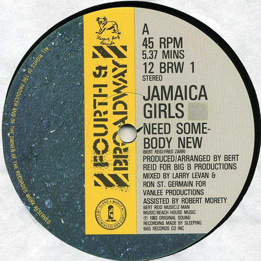 Jamaica Girls : Need Somebody New (12")