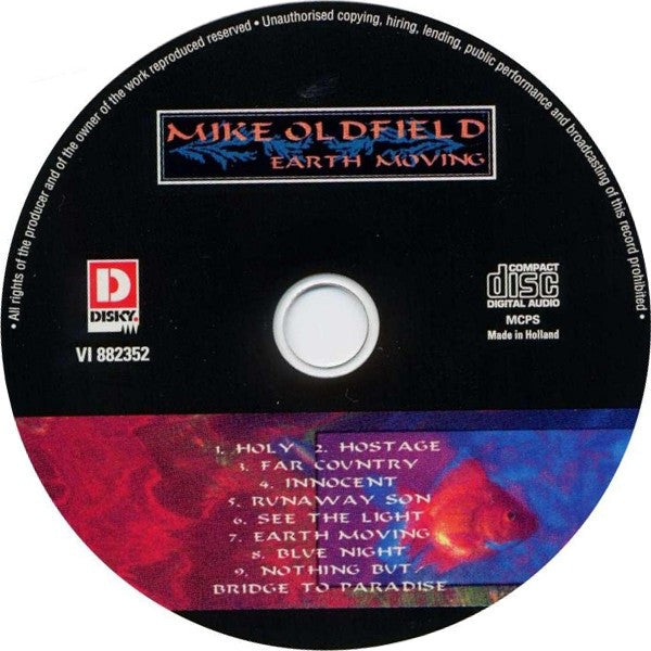 Mike Oldfield : Earth Moving (CD, Album, RE)