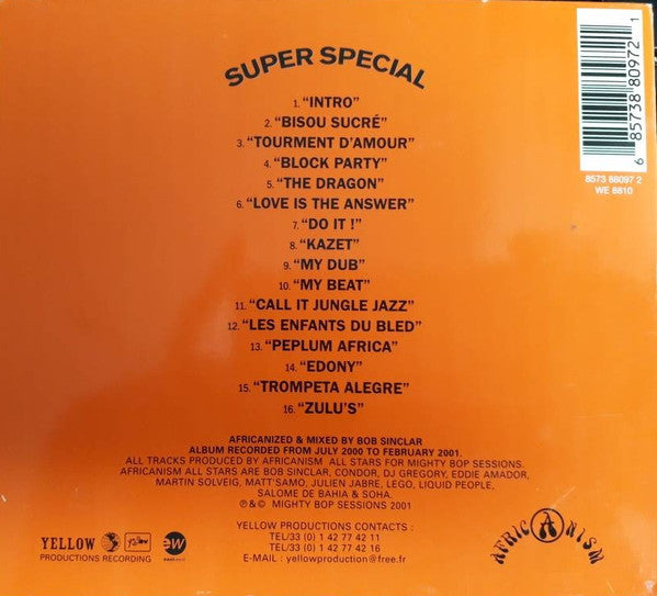 Africanism : Africanism (Special Mixed CD Version) (CD, Album, Mixed, Dig)