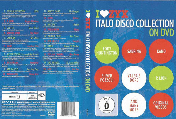 Various : I Love ZYX Italo Disco Collection On DVD (DVD-V)