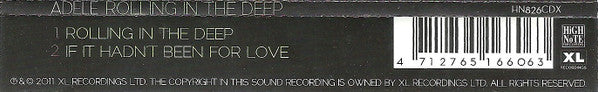 Adele (3) : Rolling In The Deep (CD, Single)