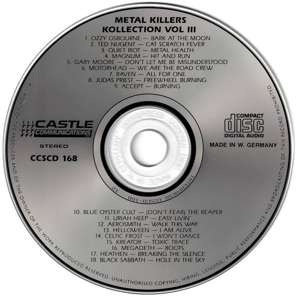 Various : Metal Killers Kollection Volume 3 (CD, Comp)