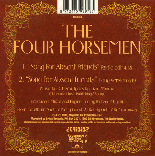 The Four Horsemen : Song For Absent Friends (CD, Single)