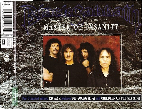 Black Sabbath : Master Of Insanity (CD, Single, Ltd, Par)
