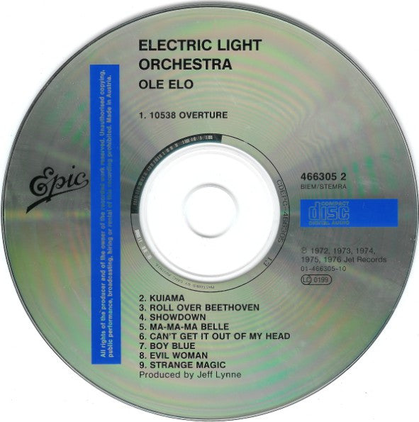 Electric Light Orchestra : Olé ELO (CD, Comp, RE)