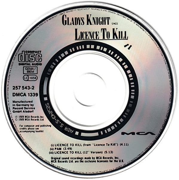 Gladys Knight : Licence To Kill (CD, Mini, Single)