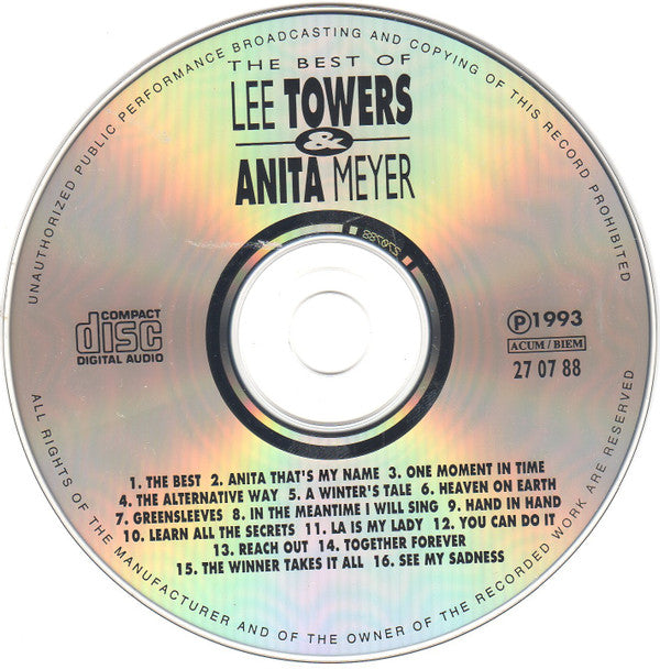 Lee Towers & Anita Meyer : The Best Of Lee Towers & Anita Meyer (CD, Comp)