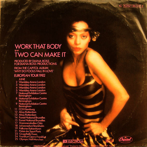 Diana Ross : Work That Body (12", Maxi)