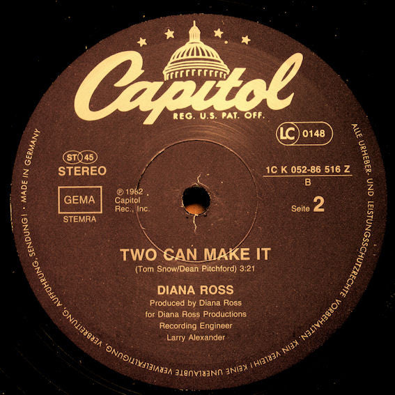 Diana Ross : Work That Body (12", Maxi)