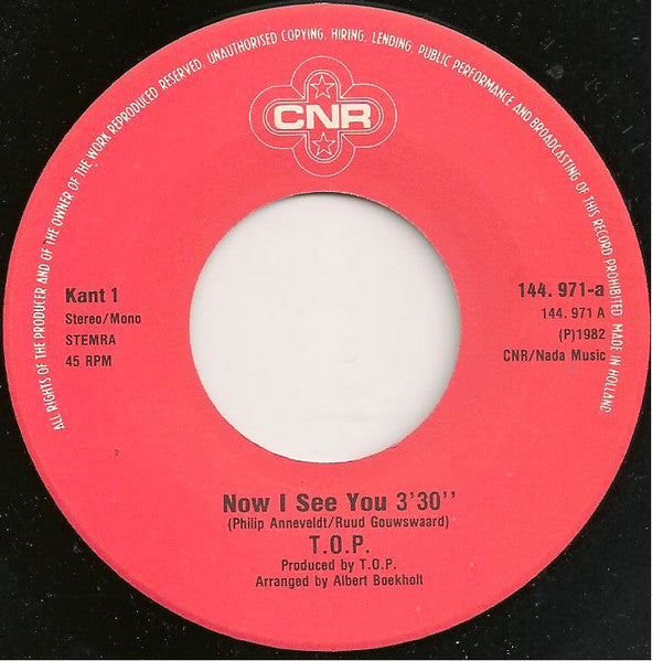 T.O.P. (8) : Now I See You (7")