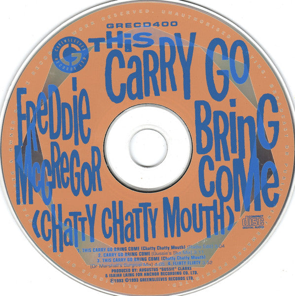 Freddie McGregor : This Carry Go Bring Come (Chatty Chatty Mouth) (CD, Maxi)
