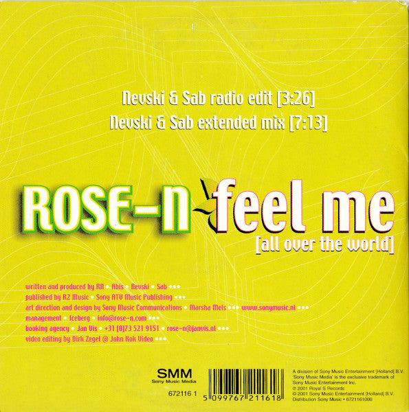 Rose-N : Feel Me (All Over The World) (CD, Single)