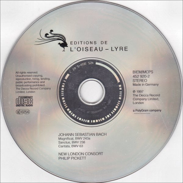 Johann Sebastian Bach - New London Consort, Philip Pickett : Magnificat (A Bach Christmas) (CD, Album)