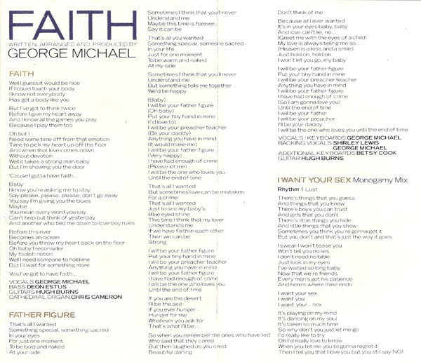 George Michael : Faith (Cass, Album, Peb)