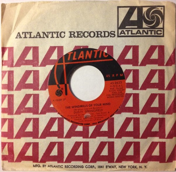 Dusty Springfield : The Windmills Of Your Mind (7", Single, SP )