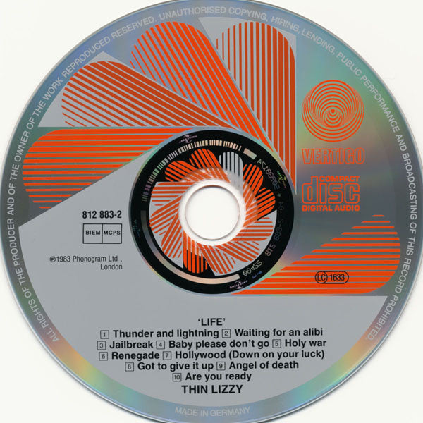 Thin Lizzy : Life Live (2xCD, Album, RE)