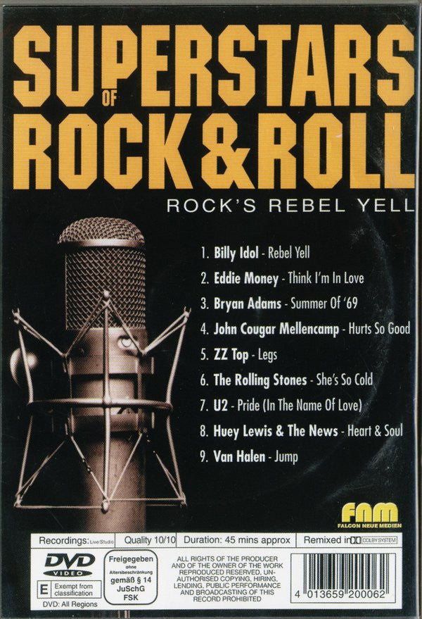 Various : Superstars Of Rock&Roll - Rock's Rebel Yell (DVD-V, Comp, NTSC)