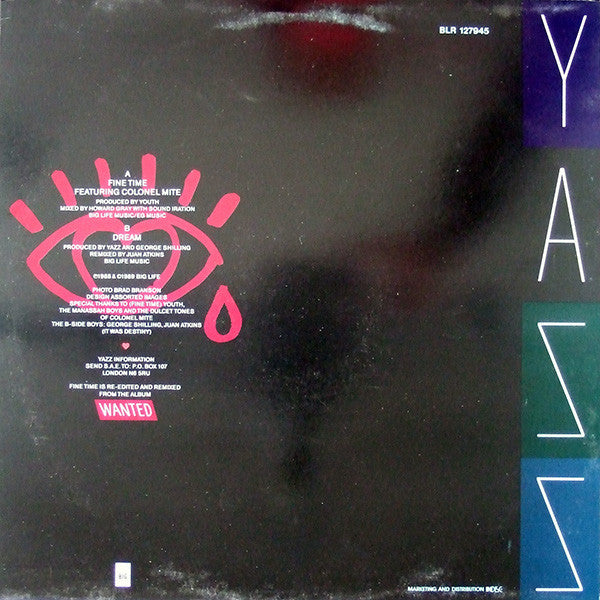 Yazz : Fine Time (12")